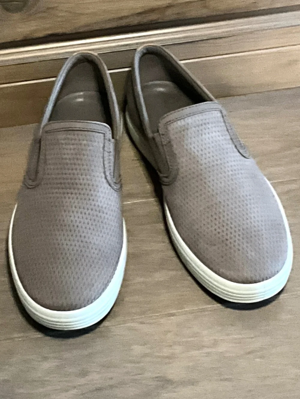 Ecco Soft 7 Slip On Sneaker Men's EU 41 US 7.5 Taupe Full Grain Nubuck Leather